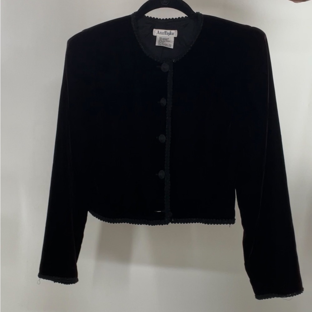 Vintage Velvet Ann Taylor Bolero Blazer Jacket